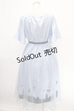 画像2: axes femme / ピーター・パン/プリントワンピース F サックス Y-25-01-01-137-AX-OP-SZ-ZI