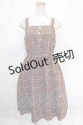 axes femme / チェック柄ワンピース/2022年福袋 M 茶 Y-25-01-01-147-AX-OP-SZ-ZI