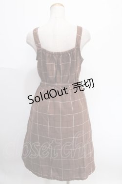 画像2: axes femme / チェック柄ワンピース/2022年福袋 M 茶 Y-25-01-01-147-AX-OP-SZ-ZI