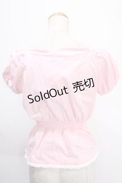 画像2: metamorphose / シャーリングニットブラウス  ピンク Y-25-01-10-069-ME-TO-SZ-ZY