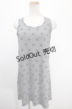 画像1: PEACE NOW / 星柄タンクトップ  グレー Y-25-01-10-074-PU-TO-SZ-ZY