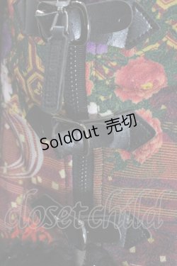 画像3: Qutie Frash / 和柄切り替えコルセットビスチェ  エンジ Y-25-01-10-086-QU-TO-SZ-ZY