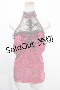 Qutie Frash / ベロアホルターキャミソール  ワイン Y-25-01-10-087-QU-TO-SZ-ZY
