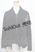 【SALE】LISTEN FLAVOR / 変形ハートエンブレムジャケット  黒 Y-25-01-10-105-PU-TO-SZ-ZT245