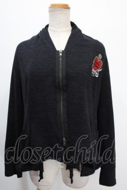 画像1: LISTEN FLAVOR / 変形ハートエンブレムジャケット  黒 Y-25-01-10-105-PU-TO-SZ-ZT245