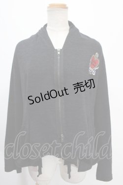 画像1: 【SALE】LISTEN FLAVOR / 変形ハートエンブレムジャケット  黒 Y-25-01-10-105-PU-TO-SZ-ZT245