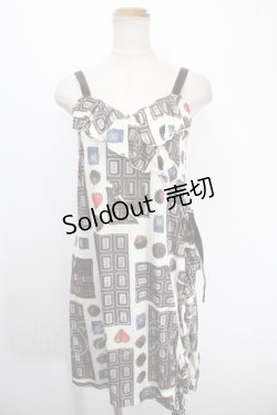 画像1: MILK / Wrapチョコドレス  クリームベース Y-25-01-10-113-ML-OP-SZ-ZY