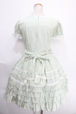 画像2: Angelic Pretty / サテンクラシカルフリルワンピース  ミント Y-25-01-10-154-AP-OP-SZ-ZY (2)