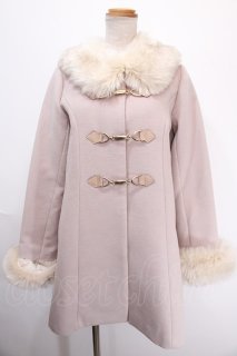 SALE】evelyn / ビット付きフレアコート S ピンク Y-25-01-10-177-LO