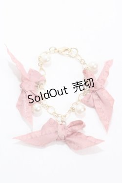 画像1: m petit by misako / AM3Pリボンバッグチャーム  桃 Y-25-01-10-026-LO-ZA-SZ-ZY