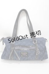 BUFFALO BOBS  / キルティングデニムボストンバック   Y-25-01-10-038-PU-BG-SZ-ZY