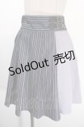 axes femme / バックルバイカラーキュロット  紺 Y-25-01-13-113-AX-SK-SZ-ZI
