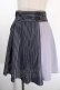 画像1: axes femme / バックルバイカラーキュロット  紺 Y-25-01-13-113-AX-SK-SZ-OS (1)