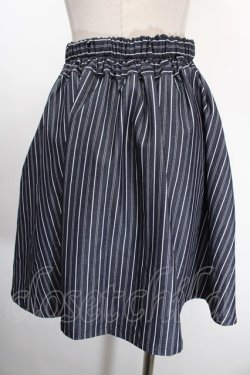 画像2: axes femme / バックルバイカラーキュロット  紺 Y-25-01-13-113-AX-SK-SZ-OS