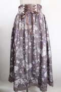 axes femme / ローズリース柄スカート F グレージュ Y-25-01-13-122-AX-SK-SZ-ZT009