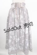 【SALE】axes femme / ローズリース柄スカート F グレージュ Y-25-01-13-122-AX-SK-SZ-ZT009