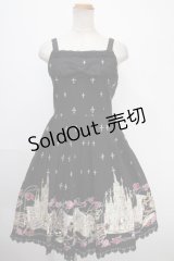 ALICE and the PIRATES / St. Mephisto Cathedrale柄ジャンパースカート  黒 Y-25-01-14-044-PA-OP-SZ-ZY