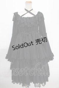 Vallee lys / Coquelicot dress (ミディアム)  ブラック Y-25-01-14-050-GO-OP-SZ-ZY