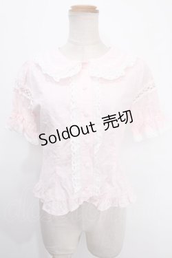画像1: BABY,THE STARS SHINE BRIGHT / はわせ5分袖ブラウス  ピンク Y-25-01-14-024-BA-BL-SZ-ZY