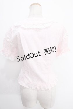 画像2: BABY,THE STARS SHINE BRIGHT / はわせ5分袖ブラウス  ピンク Y-25-01-14-024-BA-BL-SZ-ZY