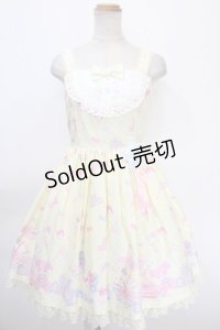 Angelic Pretty / Dreamyベビールームジャンパースカート  イエロー Y-25-01-14-032-AP-OP-SZ-ZY