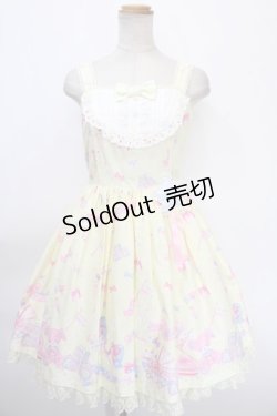 画像1: Angelic Pretty / Dreamyベビールームジャンパースカート  イエロー Y-25-01-14-032-AP-OP-SZ-ZY