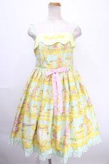 画像1: Angelic Pretty / Honey Bear's Cafeジャンパースカート  ミント Y-25-01-14-033-AP-OP-SZ-ZY (1)