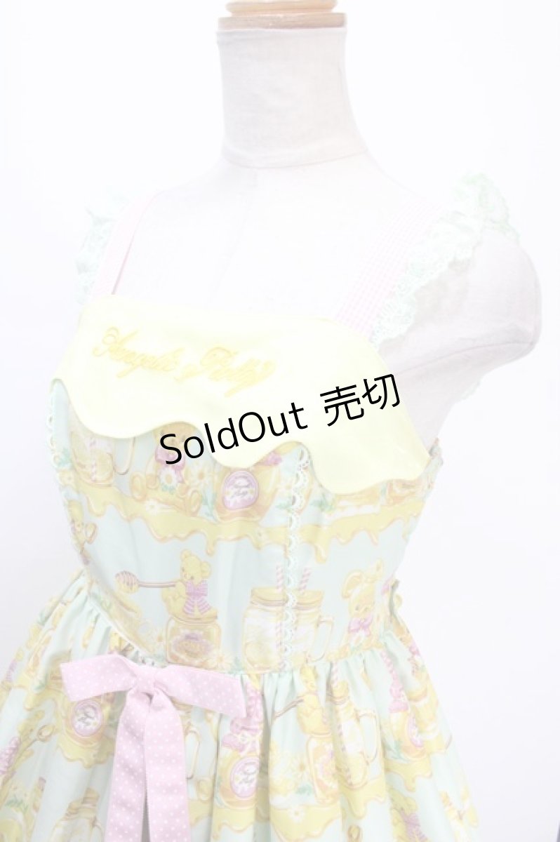 画像3: Angelic Pretty / Honey Bear's Cafeジャンパースカート  ミント Y-25-01-14-033-AP-OP-SZ-ZY (3)