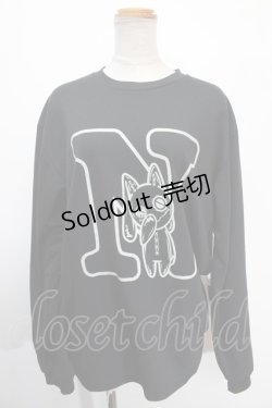 画像1: NieR Clothing / プリント長袖Tシャツ LL 黒 Y-25-01-16-046-PU-TS-SZ-ZY
