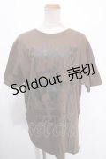 NieR Clothing / プリント半袖カットソー XL ブラウン Y-25-01-16-054-PU-TO-SZ-ZY