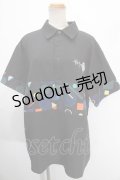 NieR Clothing / ブロッキングプルオーバーシャツ  黒 Y-25-01-16-055-PU-BL-SZ-ZY