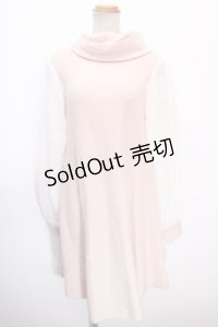 Ank Rouge / スピンドルフレアーニットワンピース M ピンク Y-25-01-16-064-CA-OP-SZ-ZT218