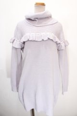 Honey Cinnamon / ニットワンピース M ラベンダー Y-25-01-16-068-LO-OP-SZ-ZT324