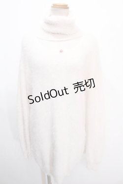 画像1: 【SALE】Ank Rouge / ドットチュール切替ニットワンピース M アイボリー Y-25-01-16-082-CA-OP-SZ-ZT338