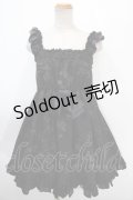 FRILL / プリントワンピース  黒 Y-25-01-16-083-HN-OP-SZ-ZY