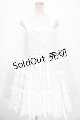 h.NAOTO / Bird Cage Dress  ホワイト Y-25-01-16-098-HN-OP-SZ-ZY
