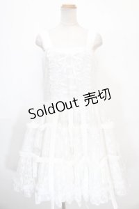 h.NAOTO / Bird Cage Dress  ホワイト Y-25-01-16-098-HN-OP-SZ-ZY