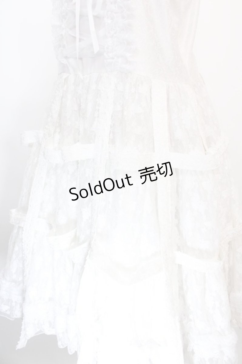 画像4: h.NAOTO / Bird Cage Dress  ホワイト Y-25-01-16-098-HN-OP-SZ-ZY (4)