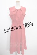 an another angelus / スクエアカラーボウタイワンピース F 赤 Y-25-01-16-101-CA-OP-SZ-ZY
