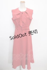 an another angelus / スクエアカラーボウタイワンピース F 赤 Y-25-01-16-101-CA-OP-SZ-ZY