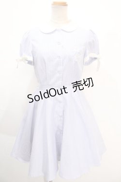 画像1: Secret Honey / バラ刺繍シャツワンピース 2 ブルー Y-25-01-16-110-CA-OP-SZ-ZY