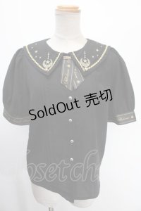 Amavel / Starry Chandelierブラウス F 黒 Y-25-01-16-031-CA-BL-SZ-ZY