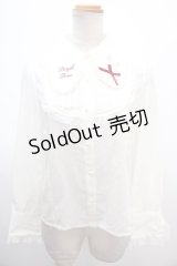 LIZ LISA / 襟刺繍ブラウス アイボリー Y-25-01-22-050-LO-SK-SZ-ZY