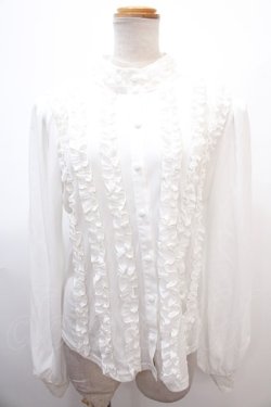 画像1: Qutie Frash / 大人パフスリーブブラウス  白 Y-25-01-22-067-QU-BL-SZ-ZY