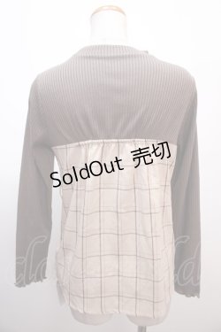 画像2: 【SALE】axes femme / ビスチェ風切替トップス M ベージュ Y-25-01-22-069-AX-TO-SZ-ZT347