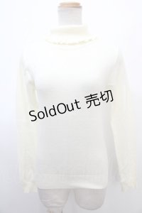 Ank Rouge / ハイネックニット M アイボリー Y-25-01-22-095-CA-TO-SZ-ZT280