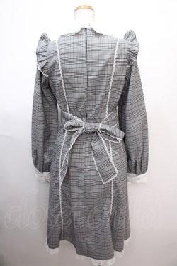 画像2: Honey Cinnamon / チェックワンピース  グレー Y-25-01-22-121-LO-OP-AS-ZT442