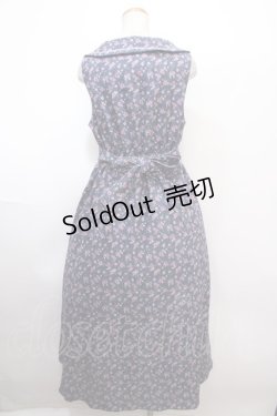 画像2: axes femme POETIQUE / 小花柄ロングワンピース M ブルー Y-25-01-22-133-AX-OP-SZ-ZT278