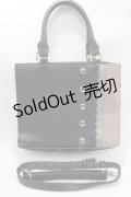 axes femme / スカラップデザインバッグ  黒 Y-25-01-22-019-AX-BG-SZ-ZY