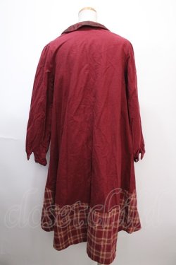 画像2: axes femme / チェックシャツワンピース  赤 Y-25-01-22-136-AX-OP-SZ-ZT137
